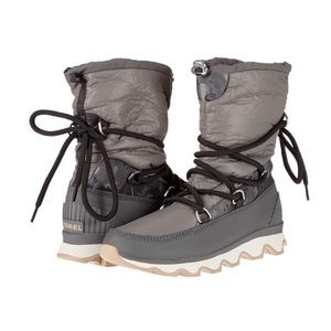 Sorel Womens Kinetic Waterproof Snow Boots Quarry Gray Size 6.5